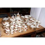 Royal Albert Country Roses service in very good condition and comprising over 150 pieces.