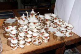 Royal Albert Country Roses service in very good condition and comprising over 150 pieces.