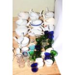 Ten vintage feeding cups and over thirty eye baths.