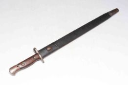 Sanderson 1907 bayonet and scabbard.