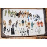 Collection of Star Wars figures.