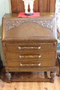 1930's Lees style three drawer fall front bureau.