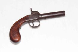 Late Georgian pocket pistol, 16cm length.
