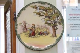 Royal Doulton Series Ware plaque 'The Gleaners', 39cm diameter.