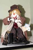 Scott and Gill Harris limited edition Hobo Clown, Pickering, 50cm high.