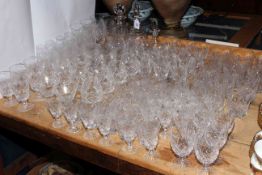 Large suite of Royal Doulton crystal glassware, well over one hundred pieces for all drinks,