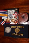WWI medal to T4-036561 DVR. G. BENNETT ASC, Red Cross Enamel medal 020682 D.