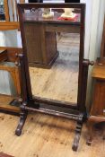 Victorian mahogany cheval mirror,