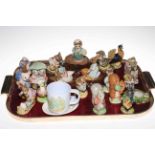Collection of Royal Albert Beatrix Pottery figures, Beswick stand, cup and dish.