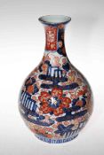 Chinese Imari bulbous vase, 31cm.