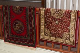 Wilton rug 1.83 by 0.91 and Heritage rug 1.40 by 0.80 (2).