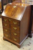 J. Sydney Smith four drawer mahogany bureau of neat proportions, 92cm by 50.5cm by 47cm.