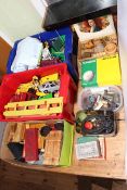 Boxes of toy cars, collectables, etc.