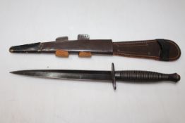 Fairburn Sykes commando dagger by W. Rodgers, Sheffield, 32cm overall length.