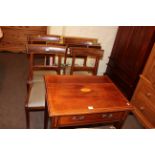 Set of four 19th Century mahogany bar back dining chairs,