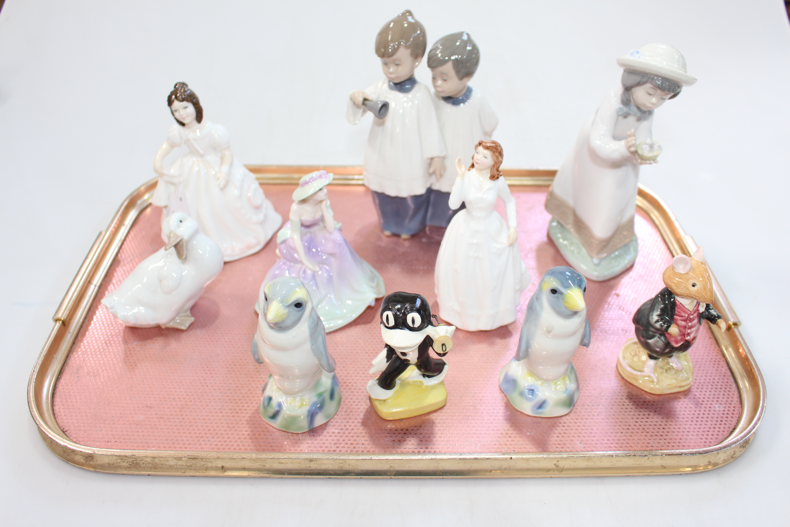 Figurines by Royal Doulton, Nao, Coalport, etc.