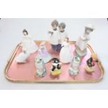 Figurines by Royal Doulton, Nao, Coalport, etc.