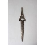 Cast metal Eiffel Tower letter opener, dated 1889, 31cm.