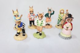Collection of seven boxed Royal Doulton Bunnykins figures.
