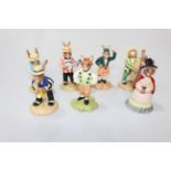 Collection of seven boxed Royal Doulton Bunnykins figures.