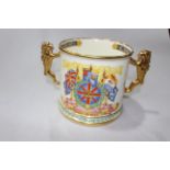 Large Paragon limited edition Edward VIII Coronation loving cup.