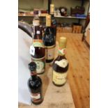 Six bottles of wine including Tokaji Aszu, Japanese Sake, Giordano, Moscatel, etc.