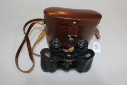 Pair Carl Zeiss Jena 8x30 binoculars with case.