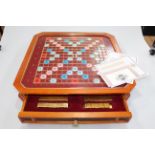 The Collector's Scrabble Edition, complete with a customised deluxe playing board,