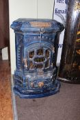 Art Nouveau Simplex cast iron stove.
