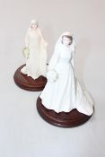 Two Coalport limited edition Royal figures, Queen Elizabeth the Queen Mother and The Queen 1947.