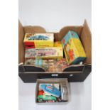 Collection of boxed and loose Diecast toy models including Corgi Priestman Luffing Shovel 1128,