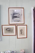 Cecil Aldin, two etchings (one signed) and a print, Sealyham Puppy,