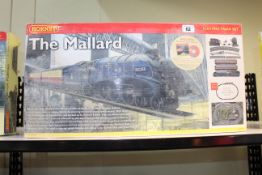 Hornby The Mallard electric train set in box.