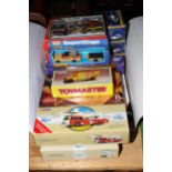 Collection of Matchbox, Corgi and other model vehicles.
