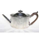 George III silver teapot by Foglebery & Gilbert, London 1786,