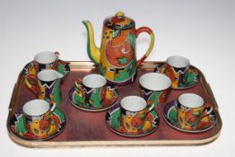 Grimwades 'Jazz' fifteen piece coffee service.