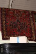 Mid 20th Century hand knotted Iranian wool runner, 3.62 by 1.17.