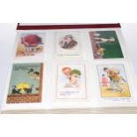 Album of vintage comic postcards, approximately 300 including Donald McGill, Bamforth, Tempest, etc.