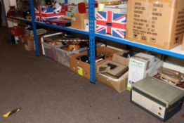 Eight boxes of collectables including cameras and equipment, two Roberts radios,