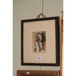 Edwards, Portrait of an Elderly Gentleman, watercolour, signed lower right, 15cm by 11cm,