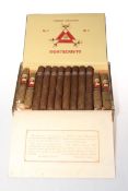 Box of Montecristo cigars (incomplete).