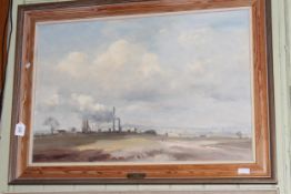Marcus Ford, Lambton Coke Works, oil on canvas, with titled nameplate dated 1978, 49.