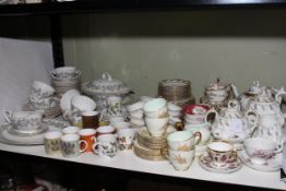 Marlborough Autumn Vine dinner wares, Susie Cooper and Portmeirion coffee ware, Fenton, Paragon,