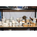 Royal Albert 'Moss Rose', Johnson Bros 'Regency', 'Indian Tree' and other teaware,