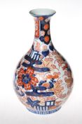 Chinese Imari bulbous vase, 31cm.