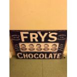 Frys Chocolate advert sign.