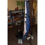 Pair of Head 'Radial' Graphite ski's 195cm, pair of Salomon SX91 ski boots size 10, ski poles,