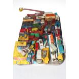 Collection of vintage Corgi, Matchbox and other model vehicles.
