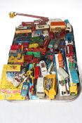 Collection of vintage Corgi, Matchbox and other model vehicles.