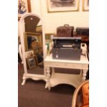 Victorian style washstand and cheval mirror (2).